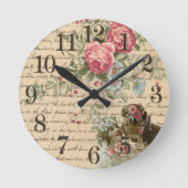  Floral Ronde Klok (Voorkant)