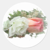 Floral Ronde Sticker (Voorkant)