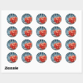 Floral Ronde Sticker (Vel)