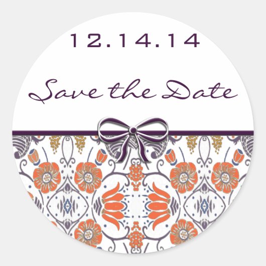  Floral Ronde Sticker (Voorkant)