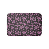 Floral Roos Achtergrond Badmat (Voorkant)