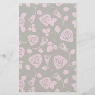 Floral Roos Achtergrond Briefpapier