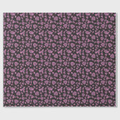 Floral Roos Achtergrond Cadeaupapier (Vlak)