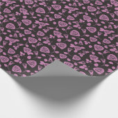 Floral Roos Achtergrond Cadeaupapier (Hoek)