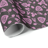 Floral Roos Achtergrond Cadeaupapier (Rol Hoek)