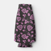 Floral Roos Achtergrond Flesjeskoeler (Voorkant)