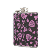 Floral Roos Achtergrond Heupfles (Links)