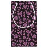 Floral Roos Achtergrond Klein Cadeauzakje (Achterkant)