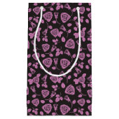 Floral Roos Achtergrond Klein Cadeauzakje (Voorkant)