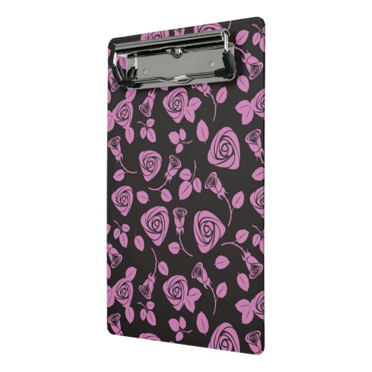 Floral Roos Achtergrond Mini Klembord (Angled2)