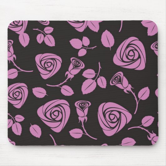 Floral Roos Achtergrond Muismat (Voorkant)