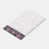 Floral Roos Achtergrond Post-it® Notes (Schuin)