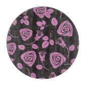 Floral Roos Achtergrond Snijplank (Voorkant)