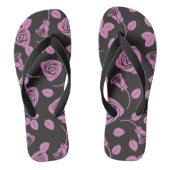 Floral Roos Achtergrond Teenslippers (Voetbed)