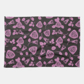 Floral Roos Achtergrond Theedoek (Horizontaal)