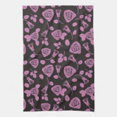 Floral Roos Achtergrond Theedoek (Verticaal)