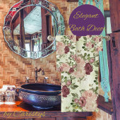  Floral Roos Bad Handdoek