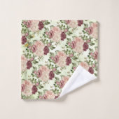 Floral Roos Bad Handdoek (Wasdoekje)