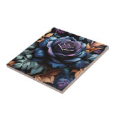 Floral Roos Botanical Dreamy Tegeltje (Zijkant)