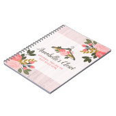 Floral Roos Clothes Hanger Closet Mode Boutique Notitieboek (Linkerzijde)