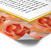 Floral | ROOS CORAL | 120 zitplaatsen | Zitplaats Poster (Hoek)