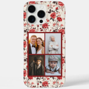 Floral Roos Custom Foto iPhone Case voor Vrouwen