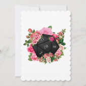 Floral Roos D20 Tabletop RPG Gaming Dice Kaart (Voorkant)