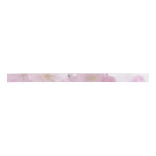 Floral Roos Elegant Modern Plain Pink Satijnen Lint