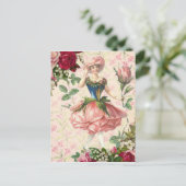 Floral Roos Fairy Fantasy Briefkaart (Staand voorkant)