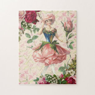  Floral Roos Fairy Fantasy Legpuzzel