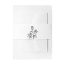 Floral Roos Flower Black White Wedding 
