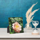 Floral Roos Foto Inspirerend Text ecclesiasta Fotoplaat (Insitu)