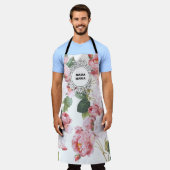 FLORAL ROOS GARDEN UNISEX All-Over Print Schort (Gedragen)