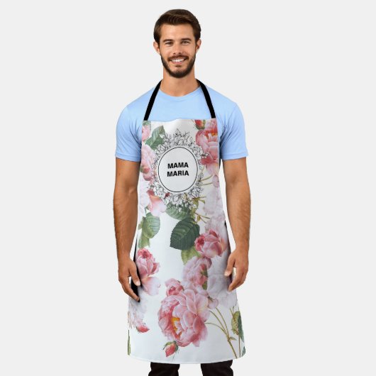FLORAL ROOS GARDEN UNISEX All-Over Print Schort (Gedragen)