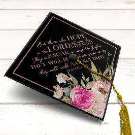 Floral Roos Glitter Bijbel Verse Christelijk