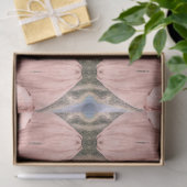 Floral Roos Gold Blush Pink Waterverf Ontkoppeling Tissuepapier (Geschenk)