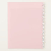 Floral Roos Gold Pink Stripe Script Future Mrs. Planner (Achterkant)