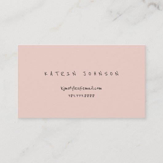 Floral Roos juwelen winkelen handgemaakte Florist Visitekaartje (Achterkant)