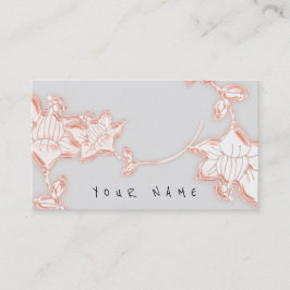 Floral Roos juwelen winkelen handgemaakte Florist Visitekaartje