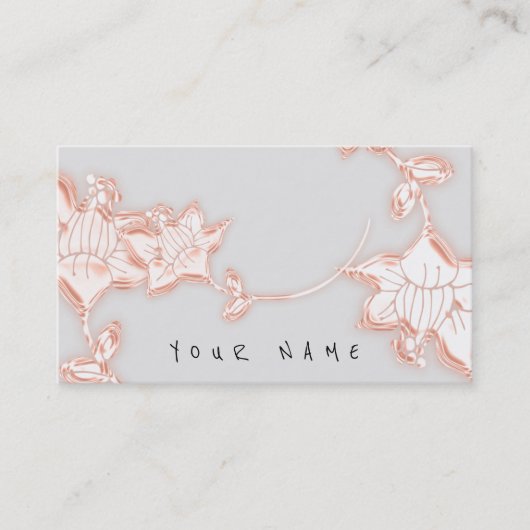 Floral Roos juwelen winkelen handgemaakte Florist Visitekaartje (Voorkant)
