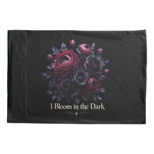 Floral Roos Kussensloop (Achterkant)