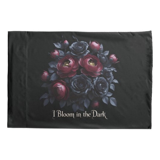 Floral Roos Kussensloop (Achterkant)