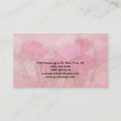  Floral Roos Makeup Artiest Calligrafie Visitekaartje (Achterkant)