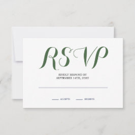 Floral Roos Neutraal RSVP Kaartje