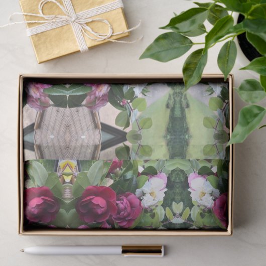 Floral Roos  ontkoppeling Tissuepapier (Geschenk)
