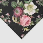  Floral Roos Patroon Tissuepapier (Detail)