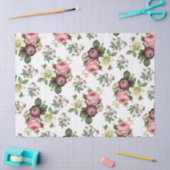  Floral Roos Patroon Tissuepapier (Craft)