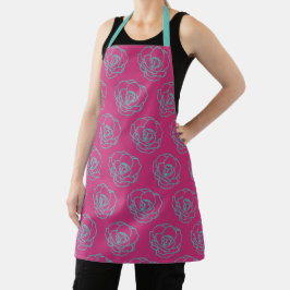 Floral Roos Pattern Schort
