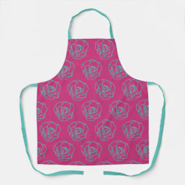 Floral Roos Pattern Schort