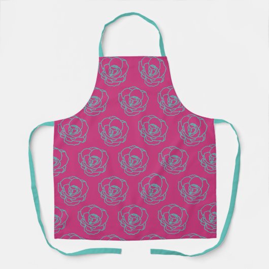 Floral Roos Pattern Schort (Voorkant)